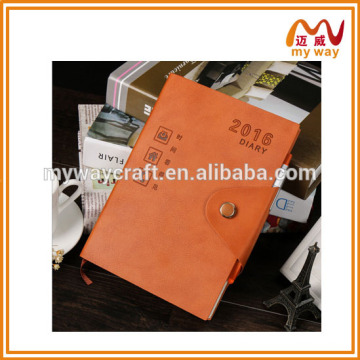 Wholesale Cheap Custom Leather Notebook, notepad with pen inside